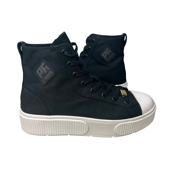 PF Flyers Unixes High-Top Black Canvas Sneakers Womens Size 9 Mens 7.5 - Picture 6 of 12